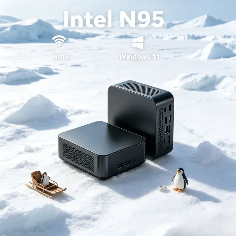 Home Office Layout - Mini PC Core N95, 16GB SSD,