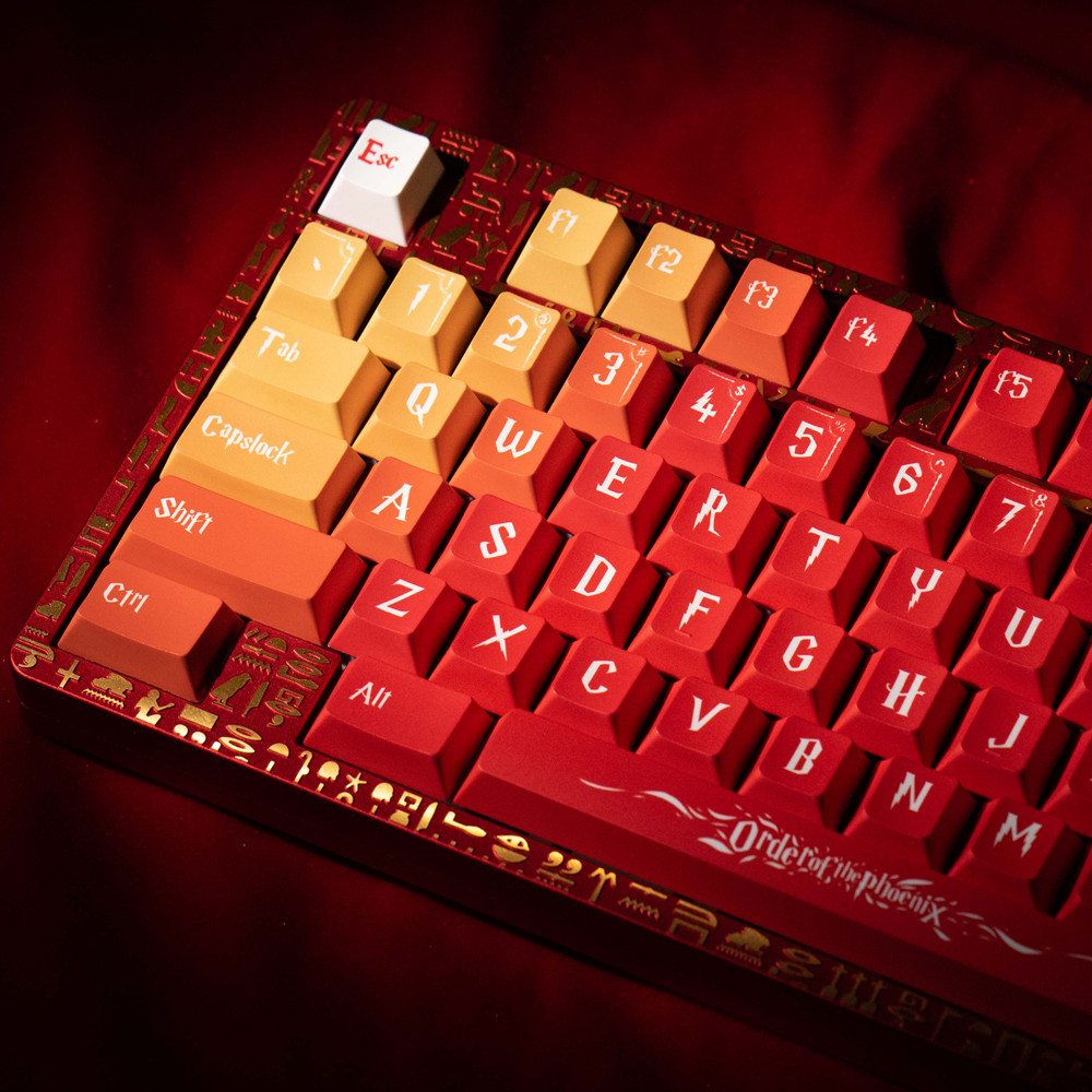 Home Office Layout - Kolejność Keycap feniksa wiśniowy profil barwnik