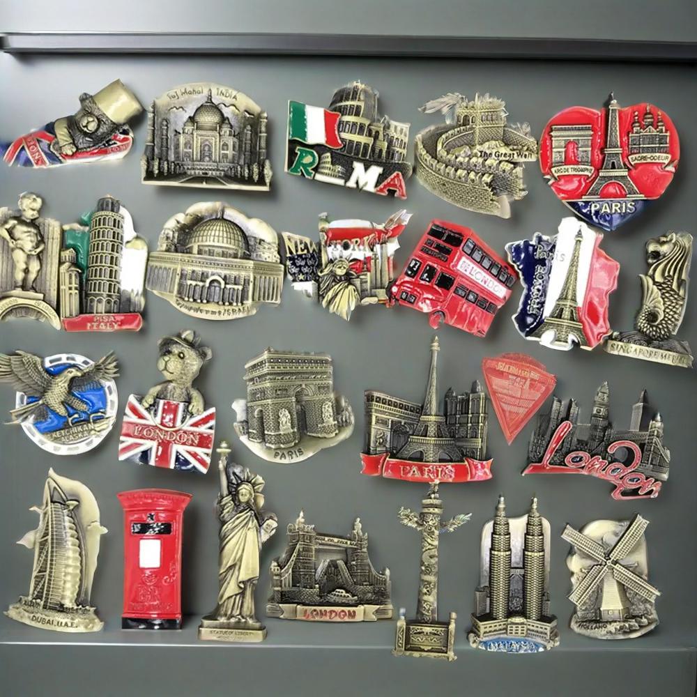 Home Office In Uk - Metalowy magnes na lodówkę USA Alaska