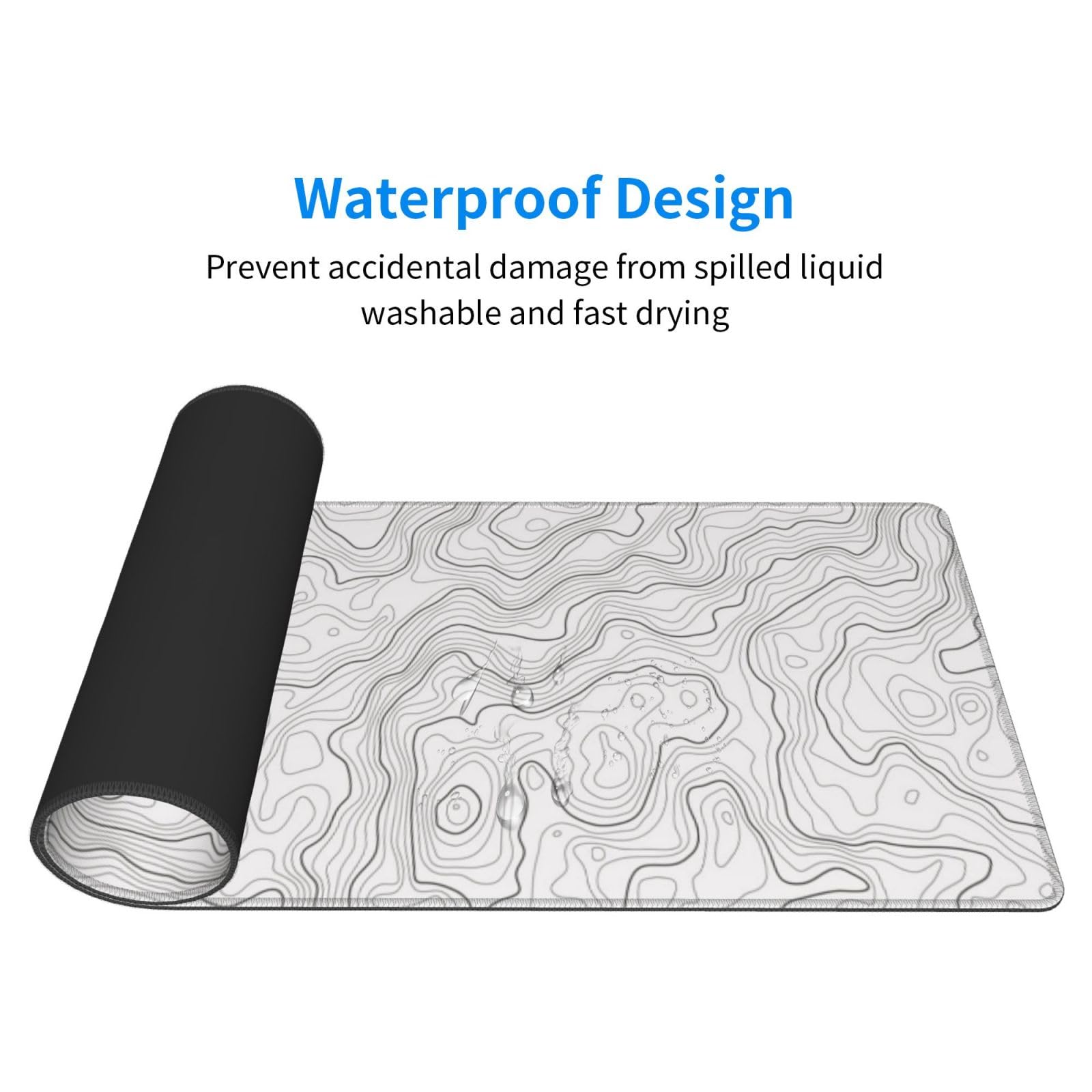 Abstrakcyjna Biała Mapa Kontur – Mousepad Xl Extended recenzja i cena