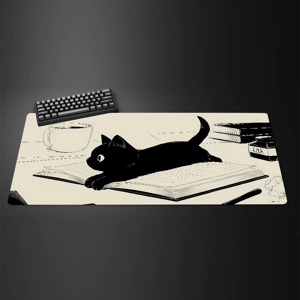 Black Ink Cat Anime Mouspad XL – Mousepad Xl Extended recenzja i cena
