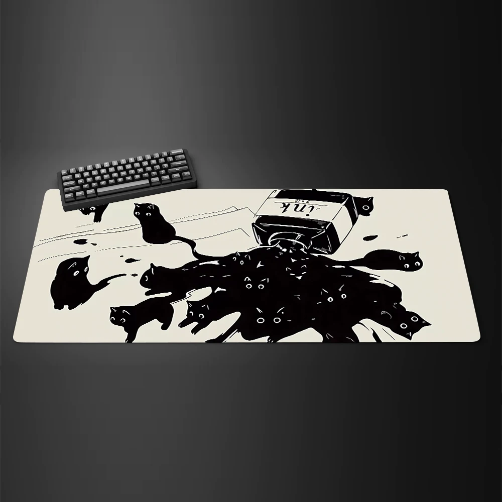 Black Ink Cat Anime Mouspad XL – Mousepad Xl Extended recenzja i cena