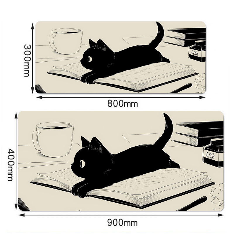 Black Ink Cat Anime Mouspad XL – Mousepad Xl Extended recenzja i cena