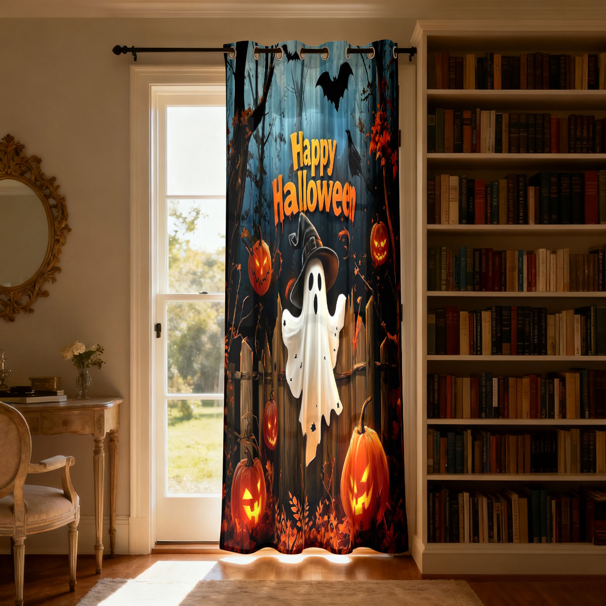 1 szt. Halloweenowa Zasłonka z – Home Office Rate recenzja i cena