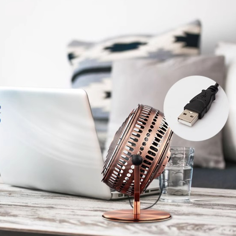 Metalowy wentylator biurkowy z – Home Office Head recenzja i cena